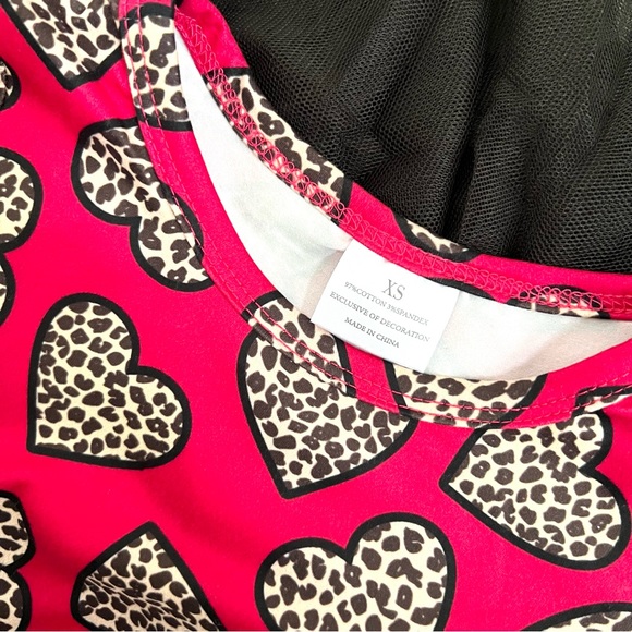 Girl Boutique Leopard Heart Tutu Dress - Picture 2 of 2